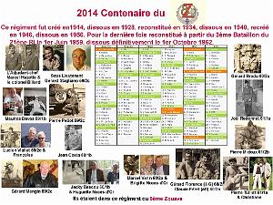 2014 CENTENAIRE DU 8 EME ZOUAVE 1er SEMESTRE